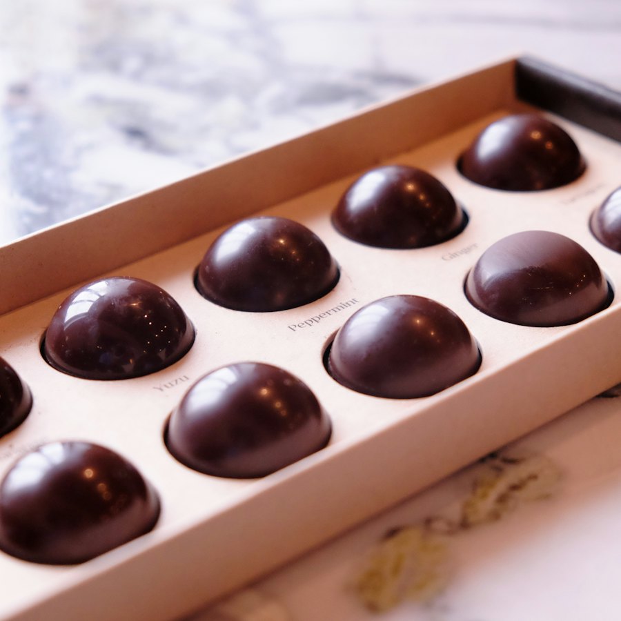 Chocolates in a box